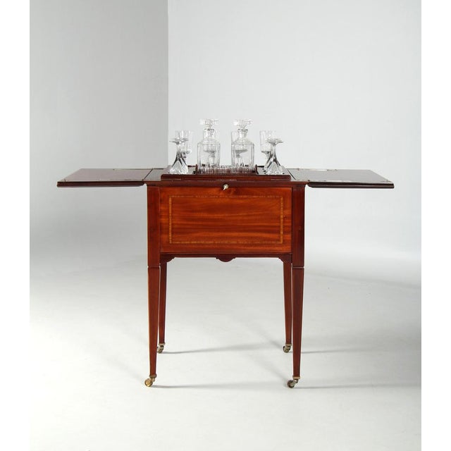Early 20th Century Lawyers Coffin Serving Table, 1920s For Sale - Image 10 of 18