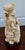 Plastic Vintage Emperor Resin Statue Chinese Faux Ivory Carved Figurine Dragon Throne For Sale - Image 7 of 15