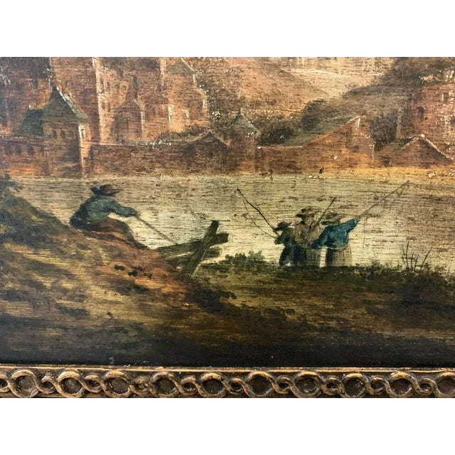 Animated Landscape, 19th Century, Oil on Oak Panel, Framed For Sale - Image 13 of 16