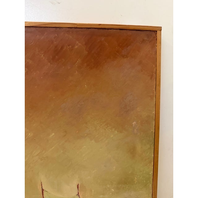 2000 - 2009 Vintage Modernist Landscape Painting - Signed For Sale - Image 5 of 11
