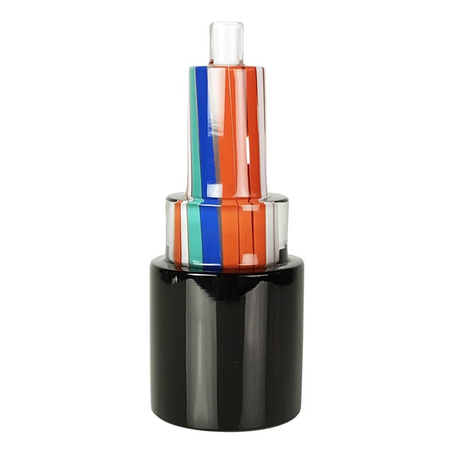 Multi-Colored Murano Glass Advertisement Paperweight by VeArt for Pirelli, 1980s For Sale