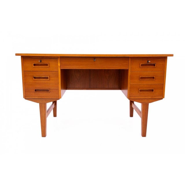 Vintage Danish Teak Desk, 1960s For Sale - Image 13 of 13