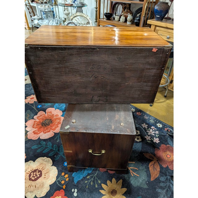 Antique Victorian - British Campaign Chest of Drawers Circa 1800s For Sale - Image 9 of 14