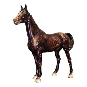 Hubely Style Vintage Cast Iron Horse — Mid‑Century Americana With Original Patina