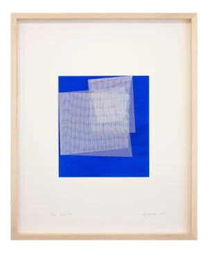 Tom Henderson "Moiré Cobalt Blue", Painting