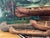 Large 1940 Vintage Birch Bark Model Canoe For Sale - Image 11 of 11