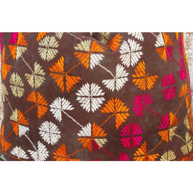 Early 21st Century Reva Antique Indian Folk Pillow For Sale - Image 5 of 9