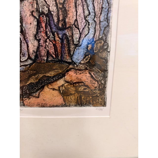 Rita Miller "Colorado Black Canyon" Framed Monoprint, Signed & Dated 1995 For Sale In Palm Springs - Image 6 of 12