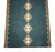 Handmade New Zealand Wool Dhurrie Runner, Turquoise Blue, Cream and Beige Diamond Runner Rug - 3'x10' For Sale - Image 12 of 15