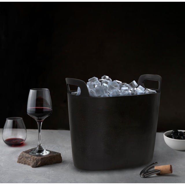 Metal Zara Oval Wine Bucket For Sale - Image 7 of 8