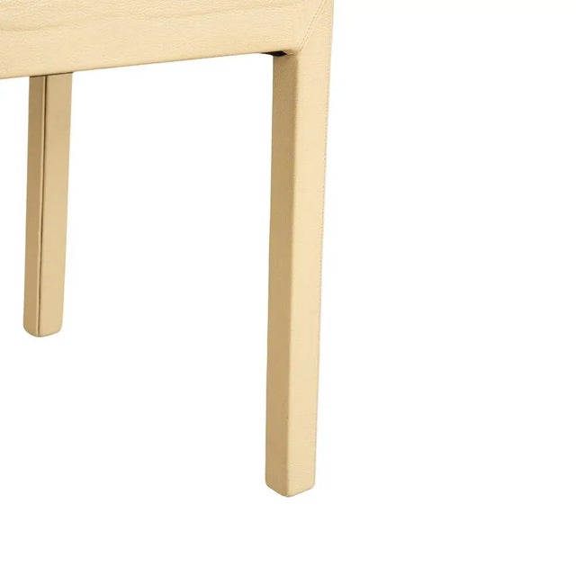 Cream Leather Chairs from Cattelan Italia, Set of 4 For Sale - Image 6 of 15