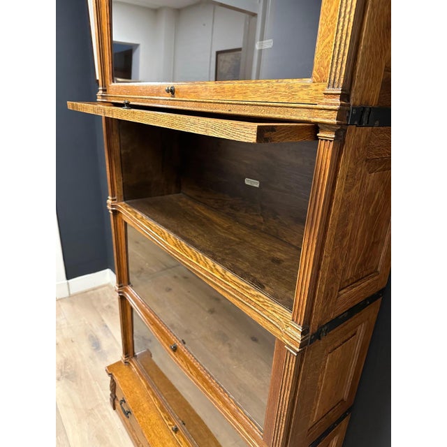 Modular Bookcase from Globe Wernicke, 1890s, Set of 7 For Sale - Image 10 of 13