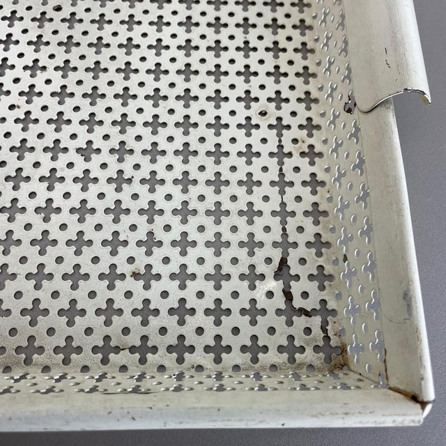 White French Modernist Rigituelle Tray in Metal from Mathieu Matégot, 1950s For Sale - Image 8 of 18
