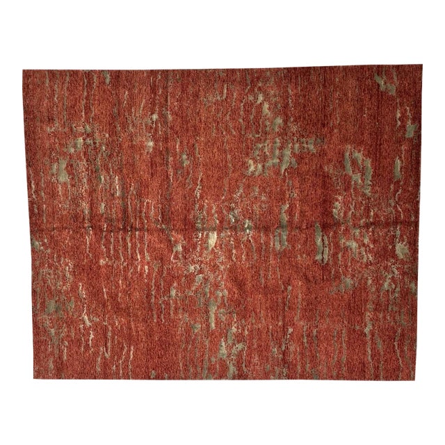 Silk and Wool Nepalese , 8' X 9'9" For Sale