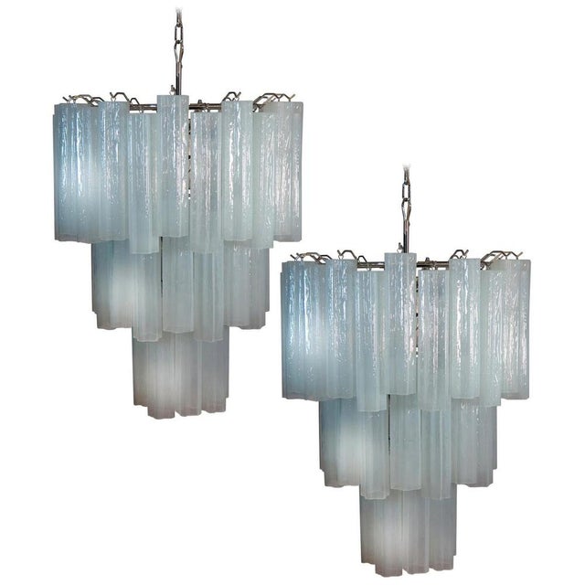 Tronchi Chandeliers in the Style of Toni Zuccheri for Venini, Murano, Set of 2 For Sale - Image 10 of 10