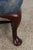 Pair Colonial Williamsburg Style Queen Anne Mahogany Wing Chairs For Sale - Image 17 of 18