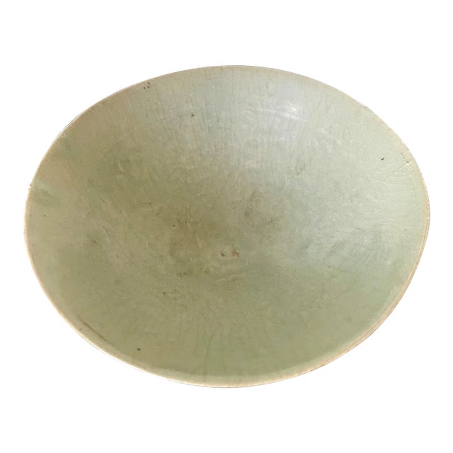 Celadon Ceramic Tea Bowl Korean Goryeo Dynasty For Sale