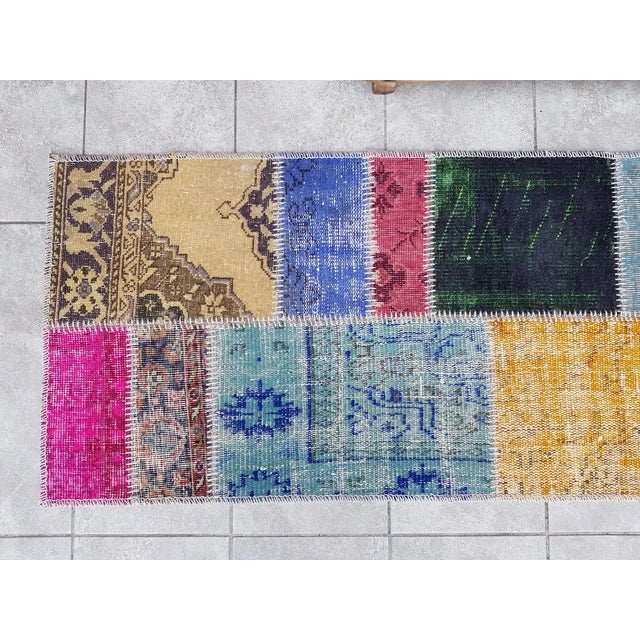 Textile Oushak Vintage Anatolian Runner For Sale - Image 7 of 10