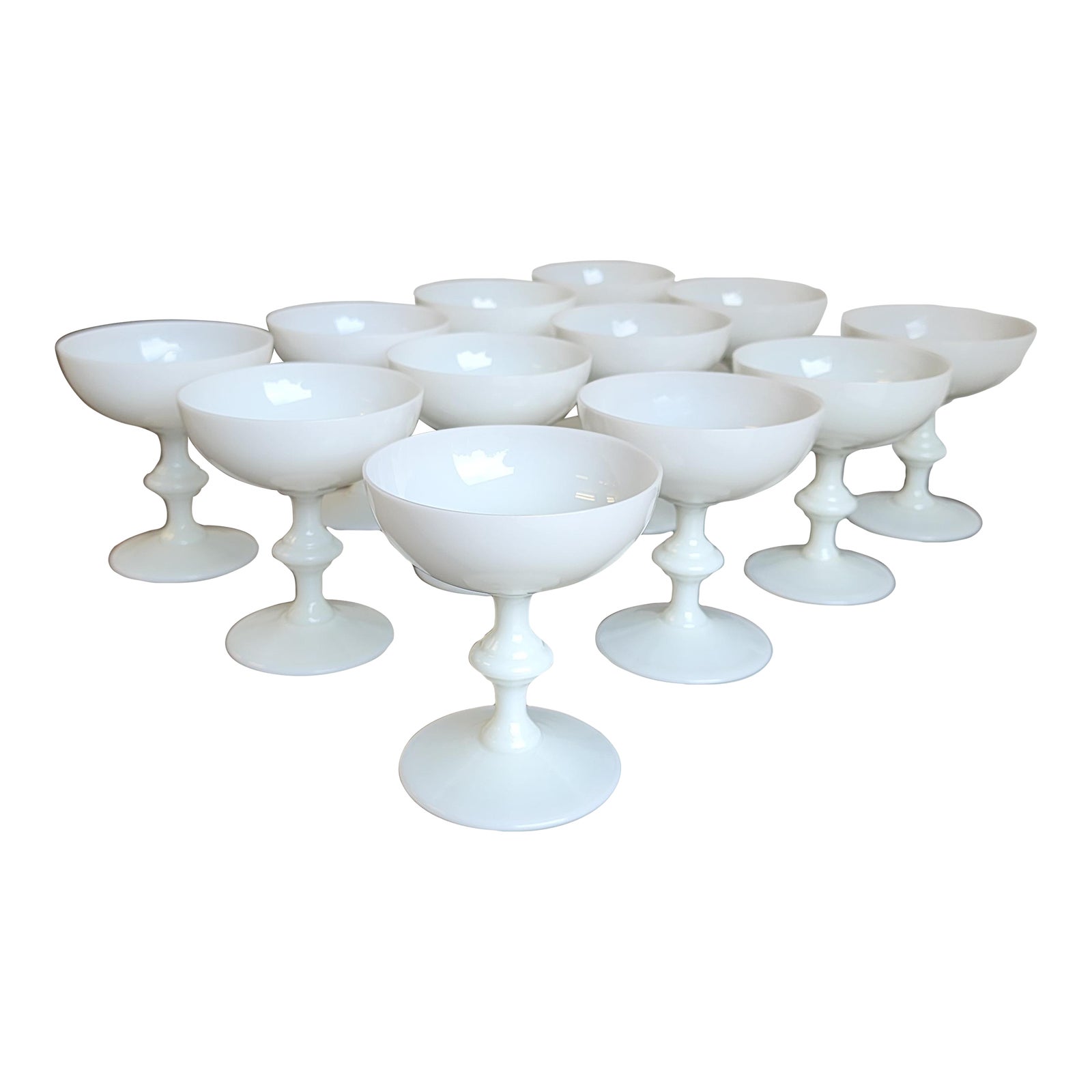 Early 20th Century Portieux Vallerysthal French White Opaline