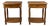 20th Century Wooden Bedside Tables, Set of 2 For Sale