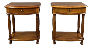 20th Century Wooden Bedside Tables, Set of 2