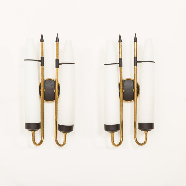 Mid-Century Modern Mid-Century Modern Italian Wall Lights from Stilnovo, 1960s, Set of 2 For Sale - Image 3 of 13