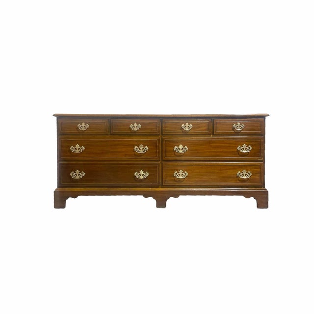 Mid 20th Century Chippendale Style 8 Drawer Dresser by Dixie Furniture For Sale - Image 14 of 14
