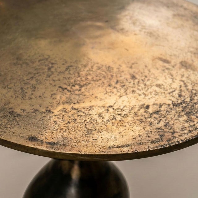 This solid bronze pedestal table is a true ode to free form and the material itself. Created during the second half of the...