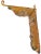 Traditional Antique Carved Hand Painted Wood Italian Sicillian Donkey Cart Fragment Repurposed Plant Hanger For Sale - Image 3 of 13