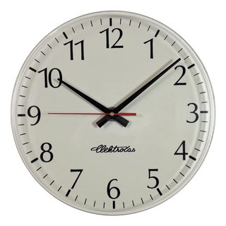 Vintage Office Wall Clock from Elektročas, 1990s For Sale