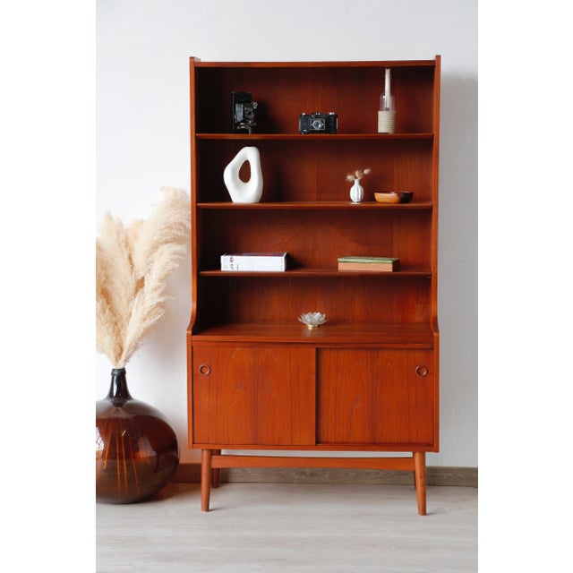 Vintage Scandinavian Teak Bookshelf, 1960s For Sale - Image 13 of 15