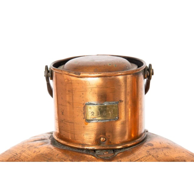 Pair of English Copper Ship’s Starboard & Port Ship's Lanterns For Sale - Image 4 of 13