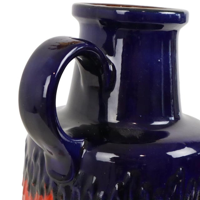 Vintage West German Vase in Fat Lava from Scheurich Keramik, 1960s For Sale - Image 6 of 8