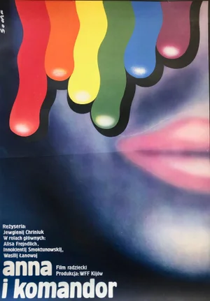 Polish Movie Poster Anna I Komandor by Romuald Socha, 1975