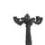 Decoration - Pair of bronze candelabras - 19th century. French, 19th century, in bronze with vegetal motifs in relief....
