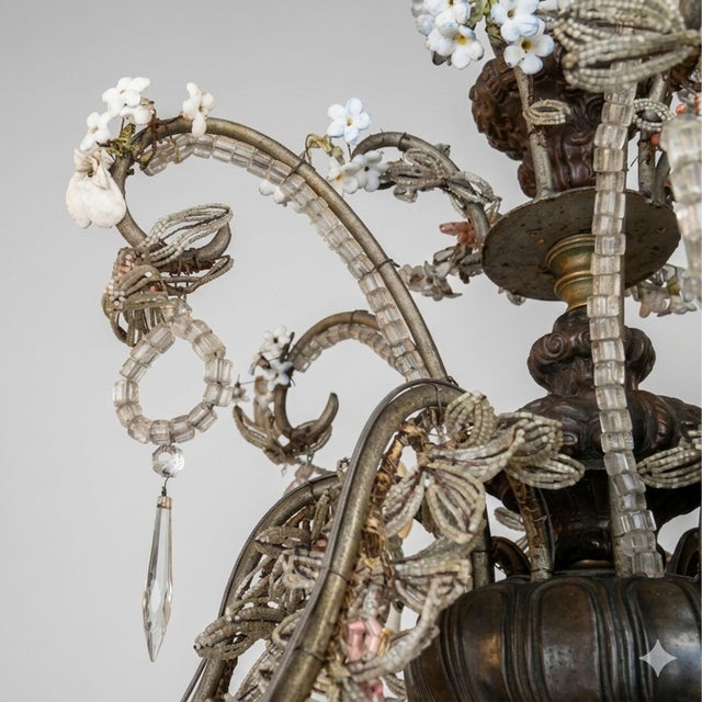 Bouquet Chandelier, 19th Century For Sale - Image 11 of 13