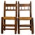 Pair of Spanish chairs in carved pine and woven straw, 19th century A beautiful pair of rustic Spanish chairs dating from...