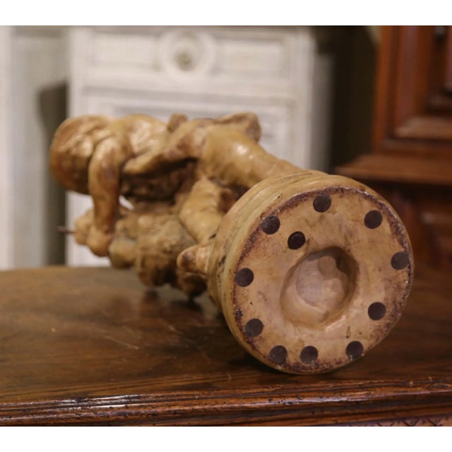 19th Century French Terracotta Farmer Sculpture For Sale - Image 11 of 13