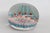 Large Round Art Glass Paper Weight Italian Murano Style Millefiori Flowers 5130b For Sale - Image 4 of 9