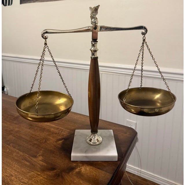 1970s 1970s Scale of Justice With Eagle For Sale - Image 5 of 12