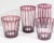 Late 20th Century Purple Cut to Clear Tumblers and Glasses For Sale - Image 5 of 6