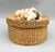 Vintage Woven Basket Box With Seashell-Adorned Lid — Coastal / Bohemian For Sale In Houston - Image 6 of 13