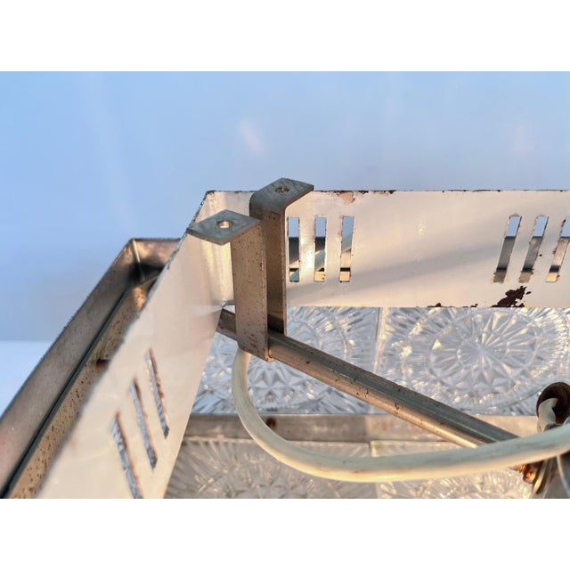 Glass Flush Mount attributed to Kamenicky Senov, Czechoslovakia, 1970s For Sale - Image 14 of 16