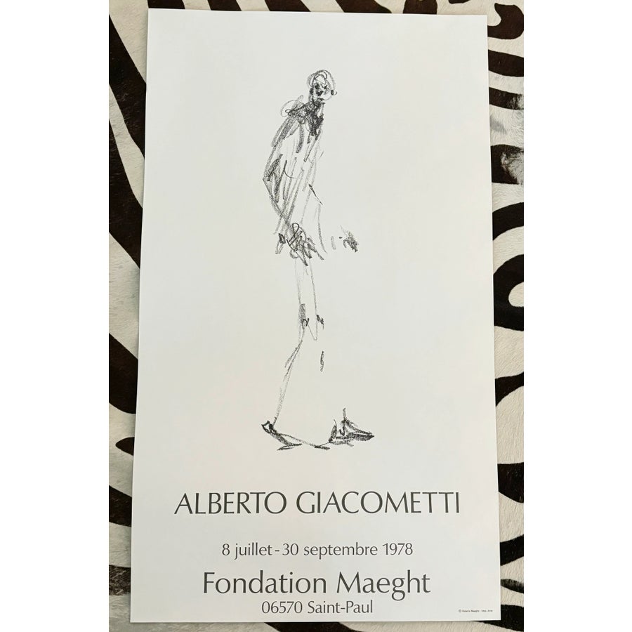 ALBERTO GIACOMETTI,MAN POINTING, EXHIBITION PRINT 1989 TATE