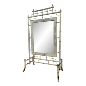 Antique French Faux Bamboo Mirror