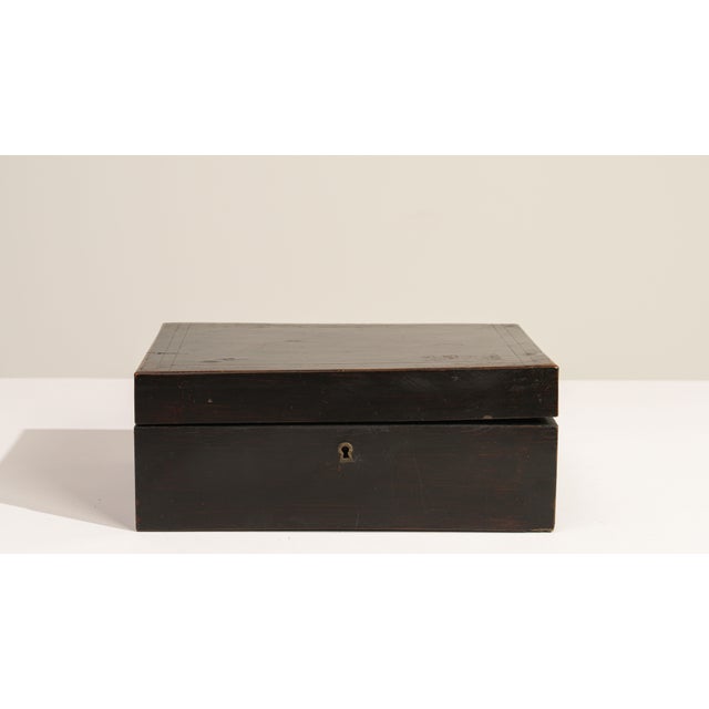 19th Century France Black Wood Box For Sale - Image 18 of 18