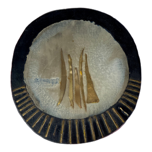 Mid 20th Century Late American Artist Ethel Edwards Mixed Media Sculpture Titled "Tares and Penates"