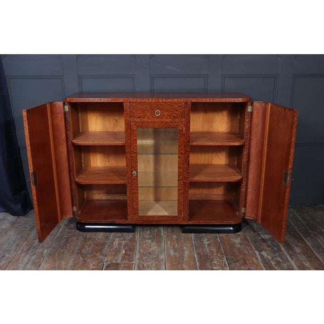 French Art Deco Burr Thuya Display Sideboard, 1925 For Sale - Image 11 of 16