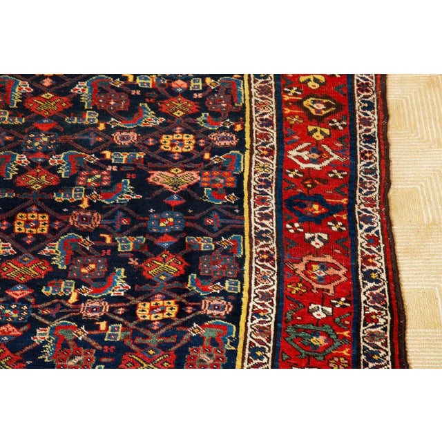 Persian Antique Bidjar Bijar Runner Rug Carpet Circa 1920 | 9.25’ X 4.5' For Sale - Image 6 of 12