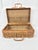 Wood Vintage MCM Rattan Bamboo Suitcase Style Picnic Basket For Sale - Image 7 of 9